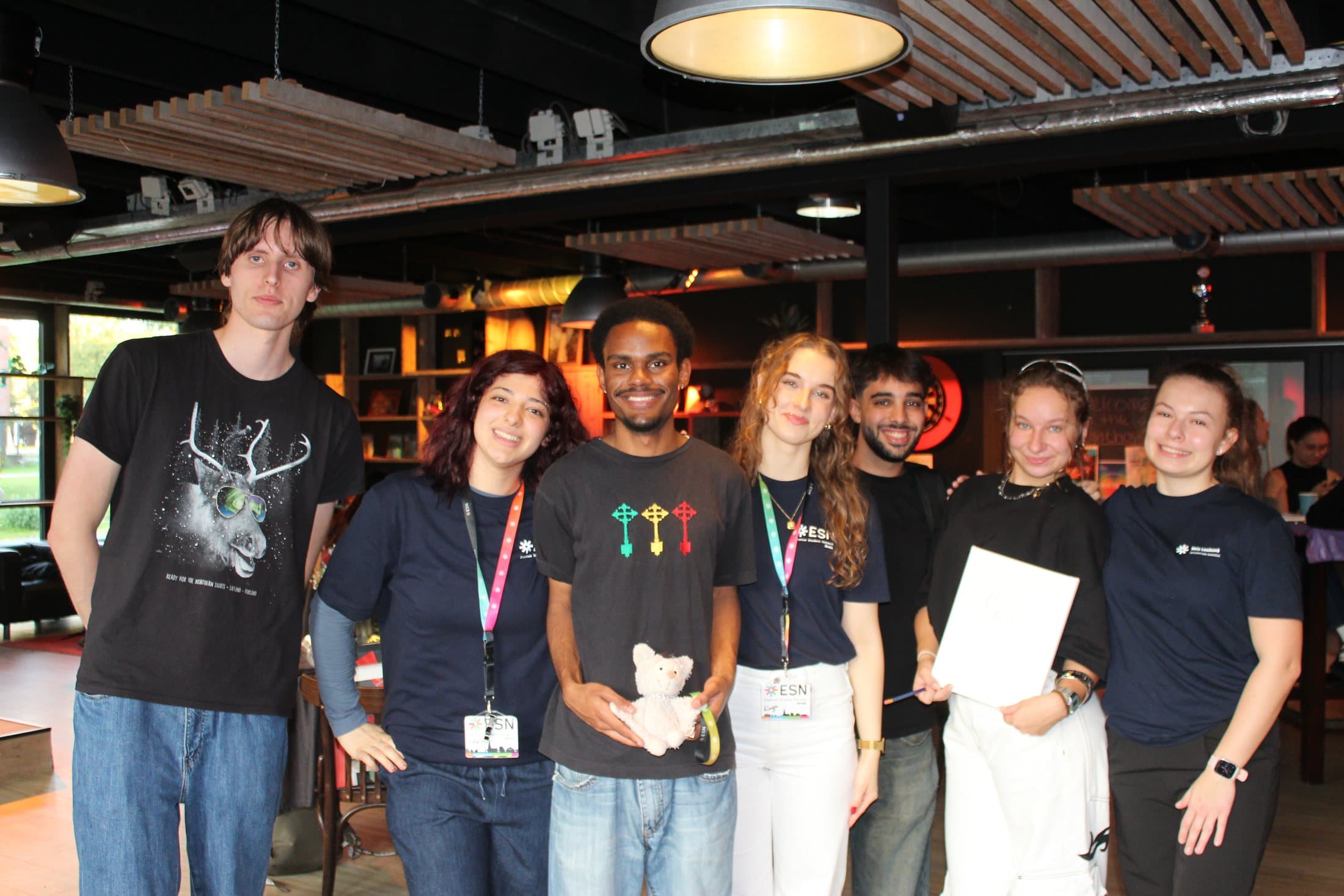 ESN Breda organizers gathered after an event