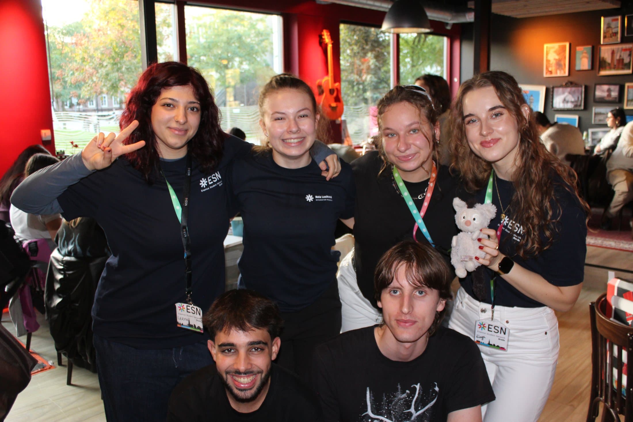 Kinga with the ESN Breda team at an event