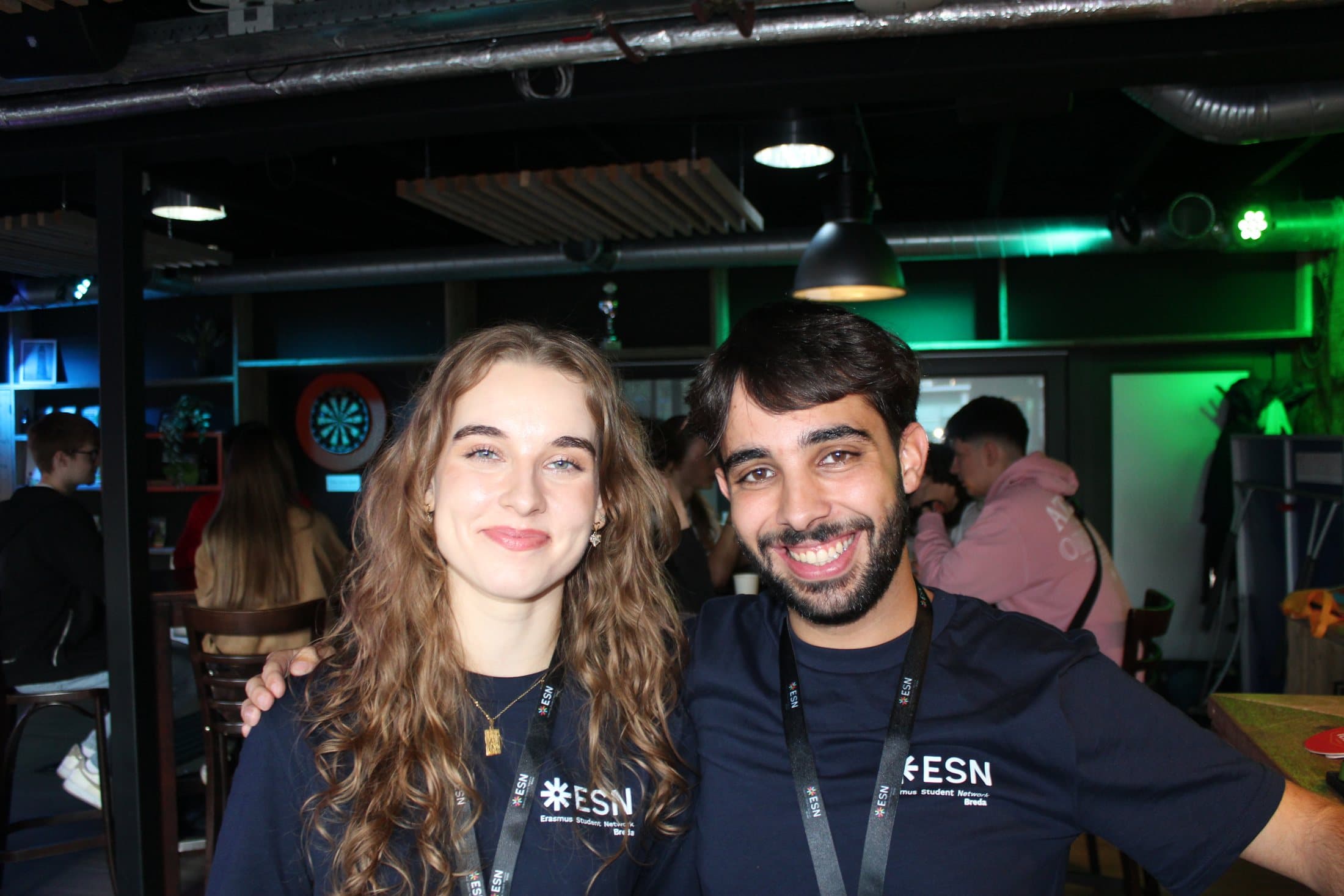 Kinga with an ESN Breda teammate at a community event